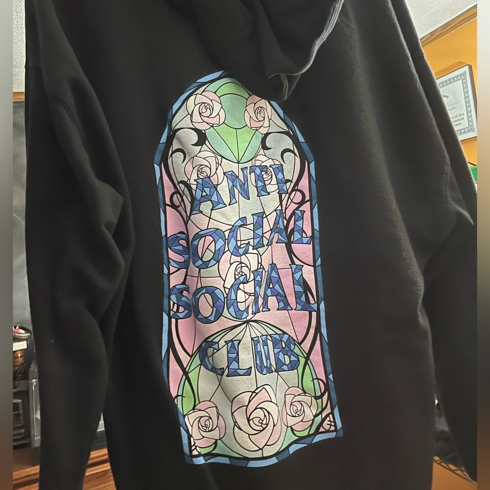 Anti Social Social Club Love Stain Black Hoodie XXL